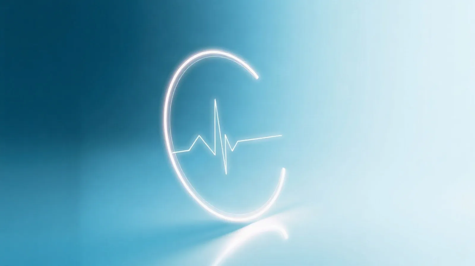 Ilustración abstracta de un smartwatch con ondas de frecuencia cardíaca representando el monitoreo continuo de salud