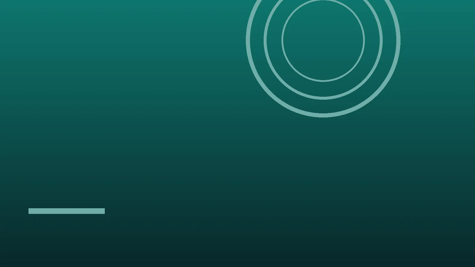 Ilustración abstracta en tonos verde azulados con anillos que representa el aprendizaje de idiomas con apps