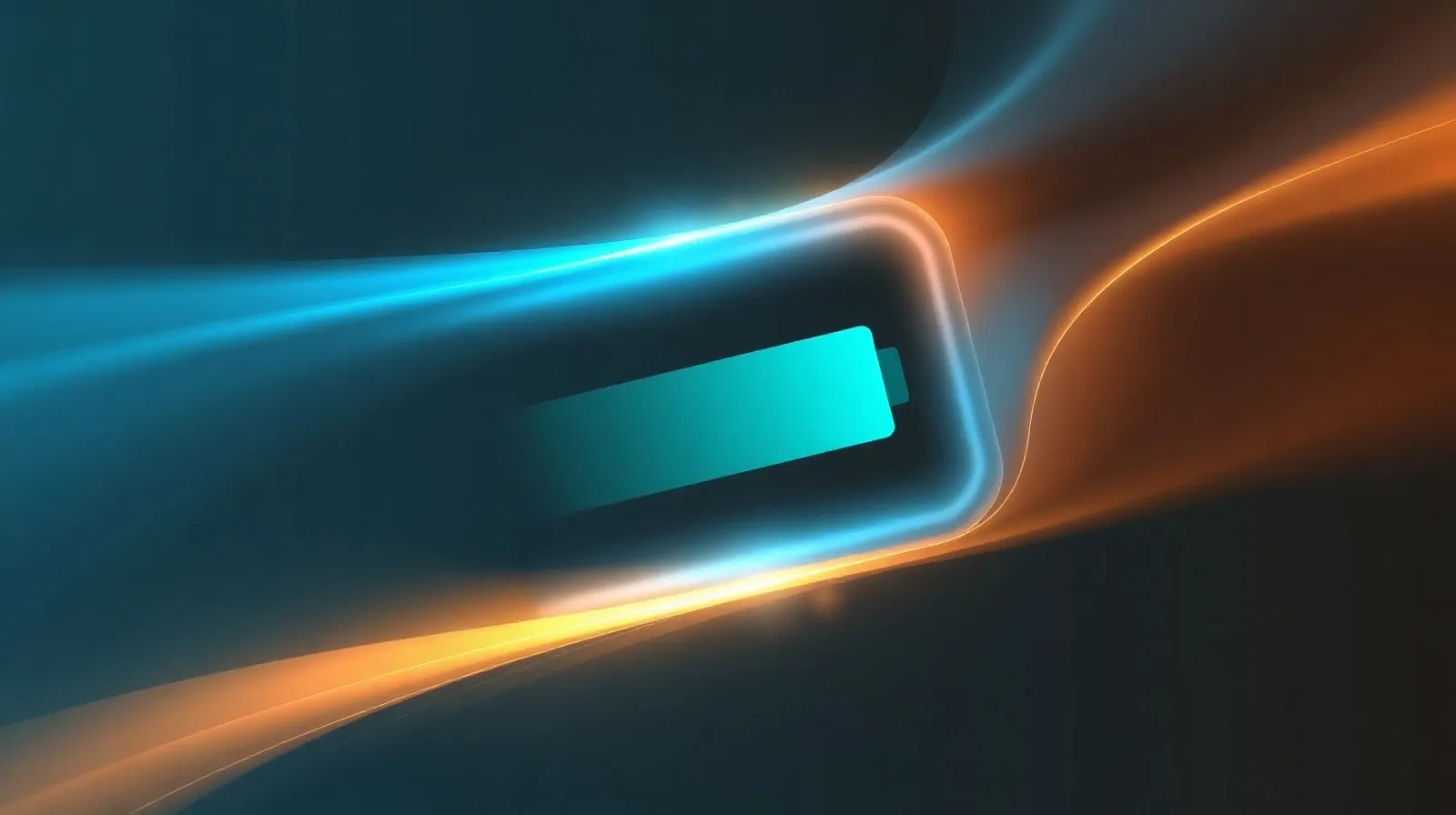 Ilustración abstracta que representa la energía y autonomía de una batería de smartphone