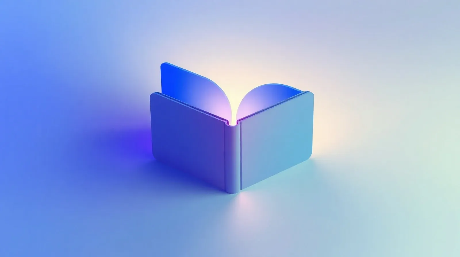 Ilustración abstracta de un teléfono plegable abriéndose, con luces suaves representando la innovación tecnológica