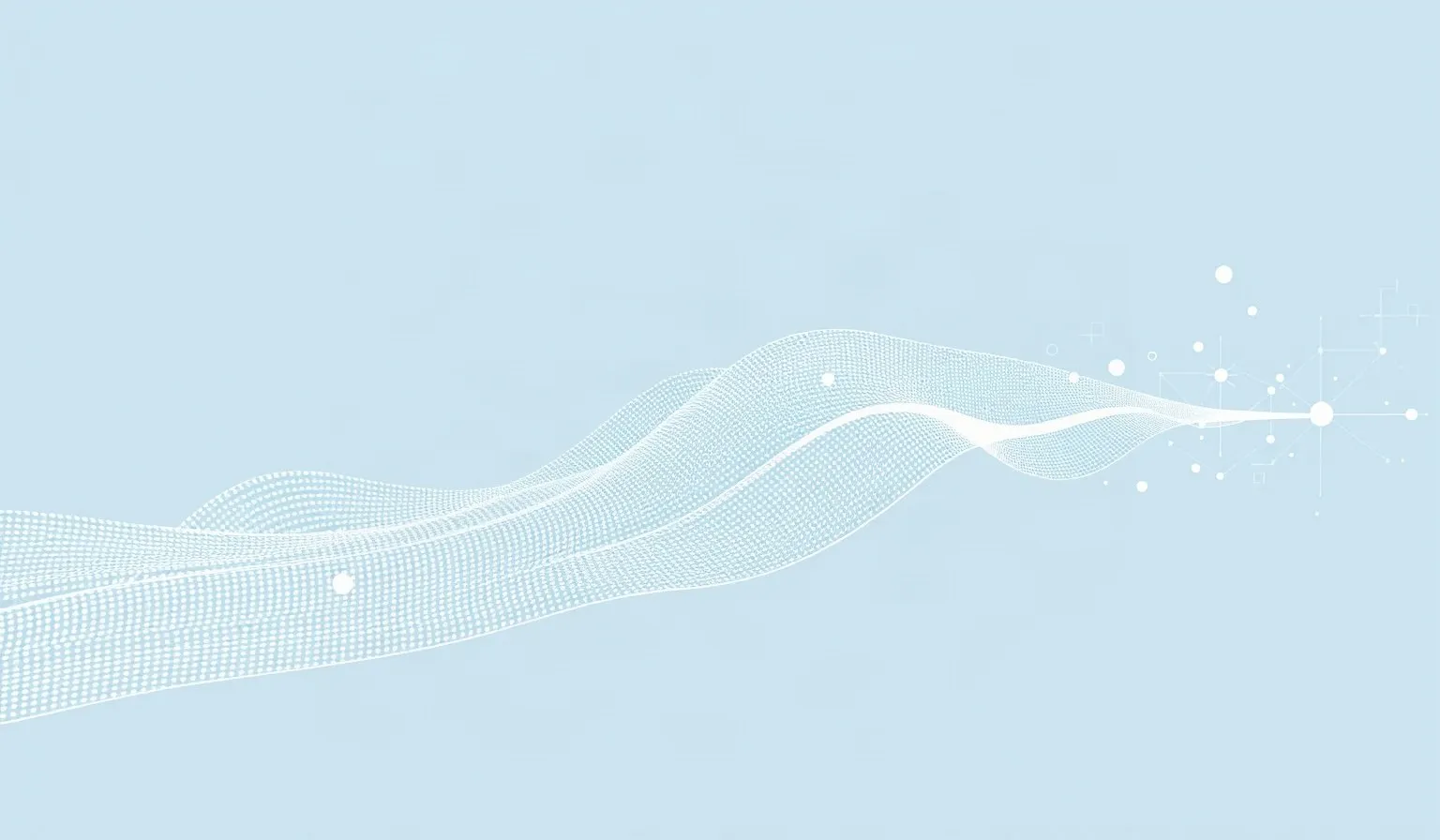 Ilustración abstracta de ondas de sonido transformándose en líneas de datos digitales