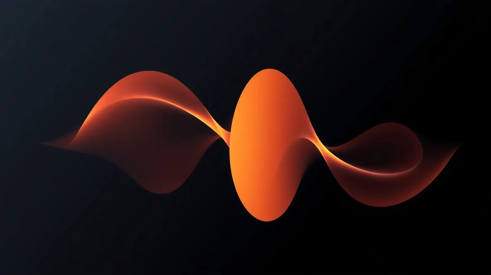 Ilustración abstracta de ondas de sonido superpuestas que representan una conversación de voz simultánea con inteligencia artificial