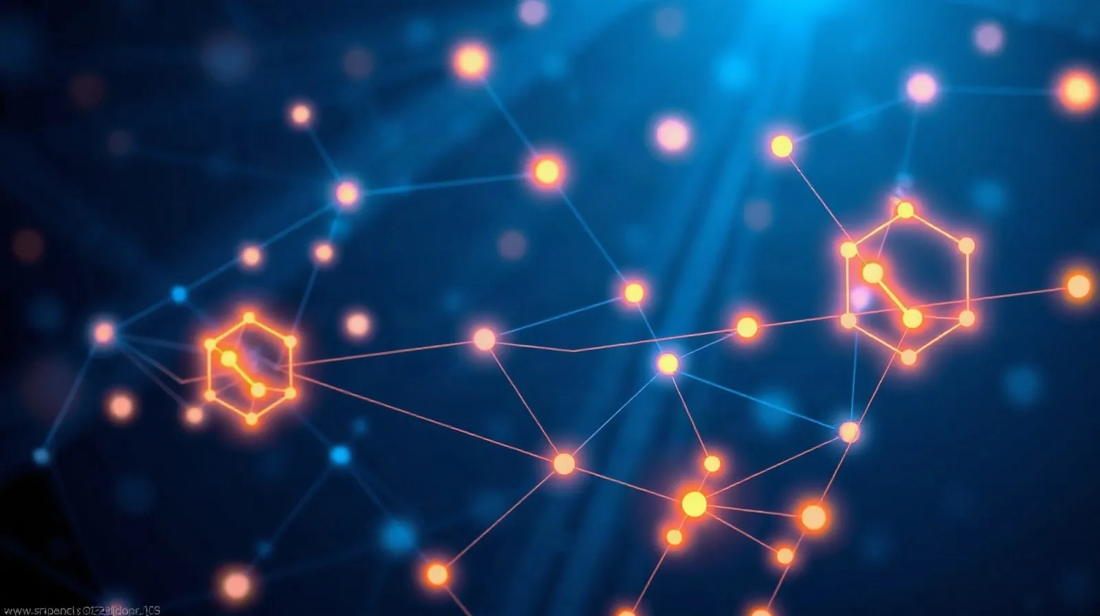 Ilustración abstracta de redes neuronales interconectadas representando la competencia entre modelos de inteligencia artificial