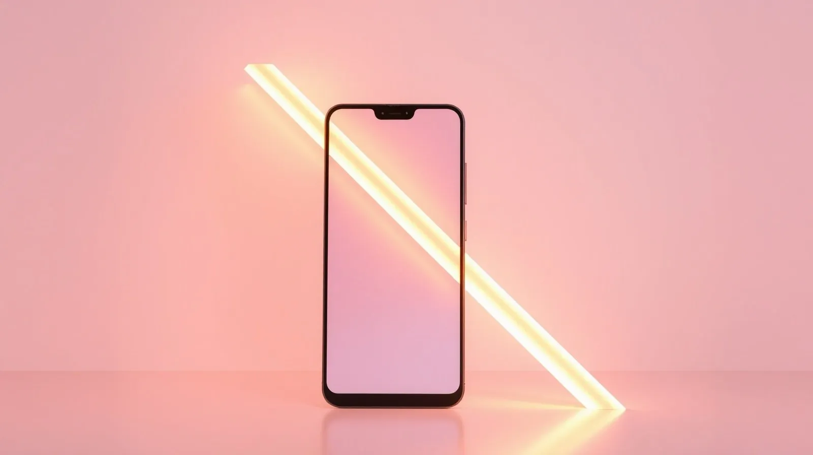 Ilustración abstracta de un teléfono translúcido con luces integradas representando el lanzamiento del Nothing Phone (4b)