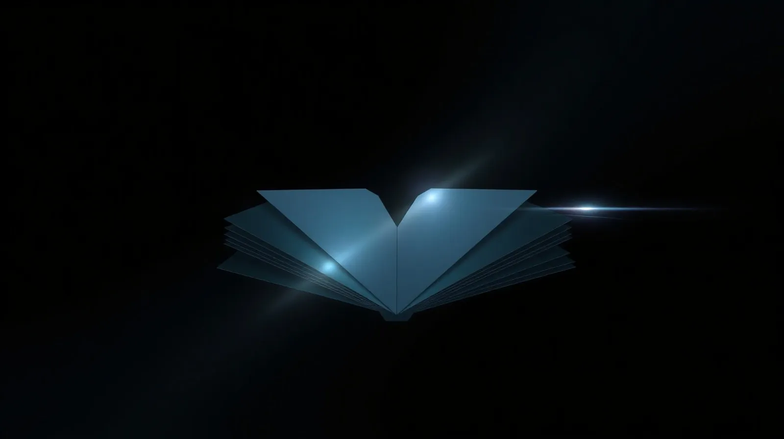 Ilustración abstracta de un teléfono plegable abriéndose con destellos de luz, representando el nuevo diseño más ancho del Galaxy Z Fold 8