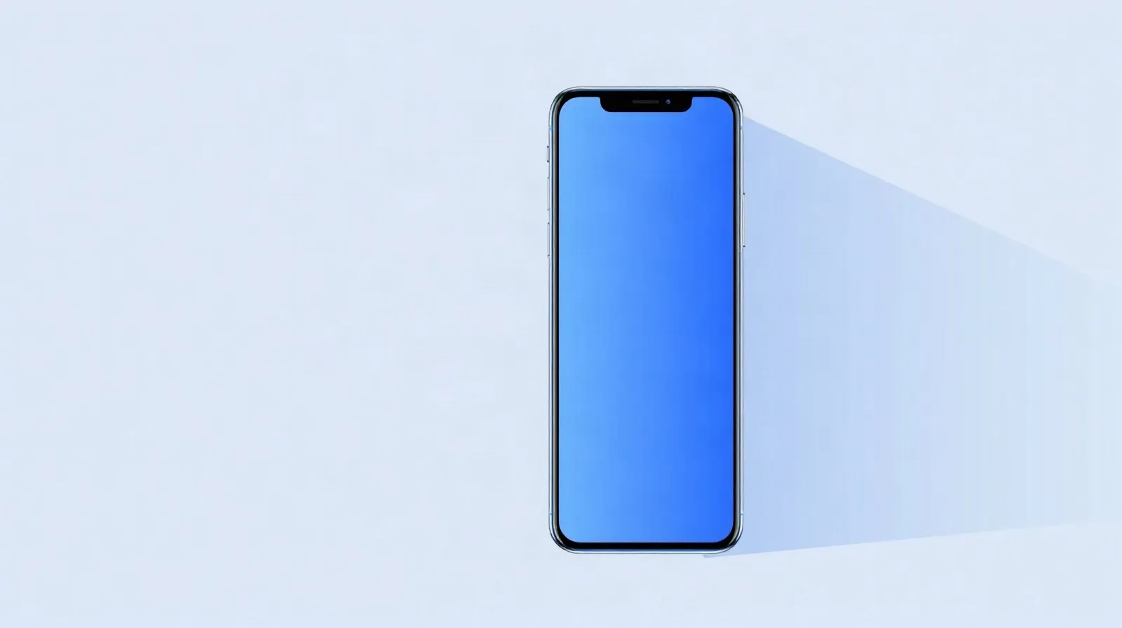 Ilustración abstracta de una pantalla de teléfono con un haz de luz que representa un ángulo de visión limitado para la privacidad