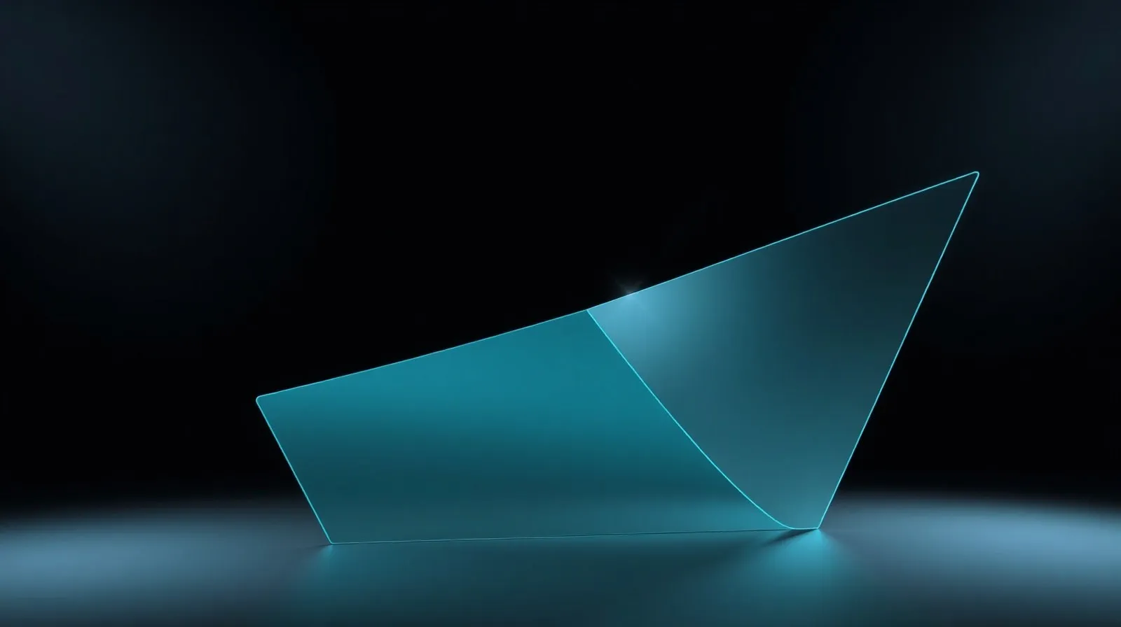 Ilustración abstracta de una pantalla plegable con un pliegue metálico brillante que representa la nueva tecnología Flex Titanium de Samsung