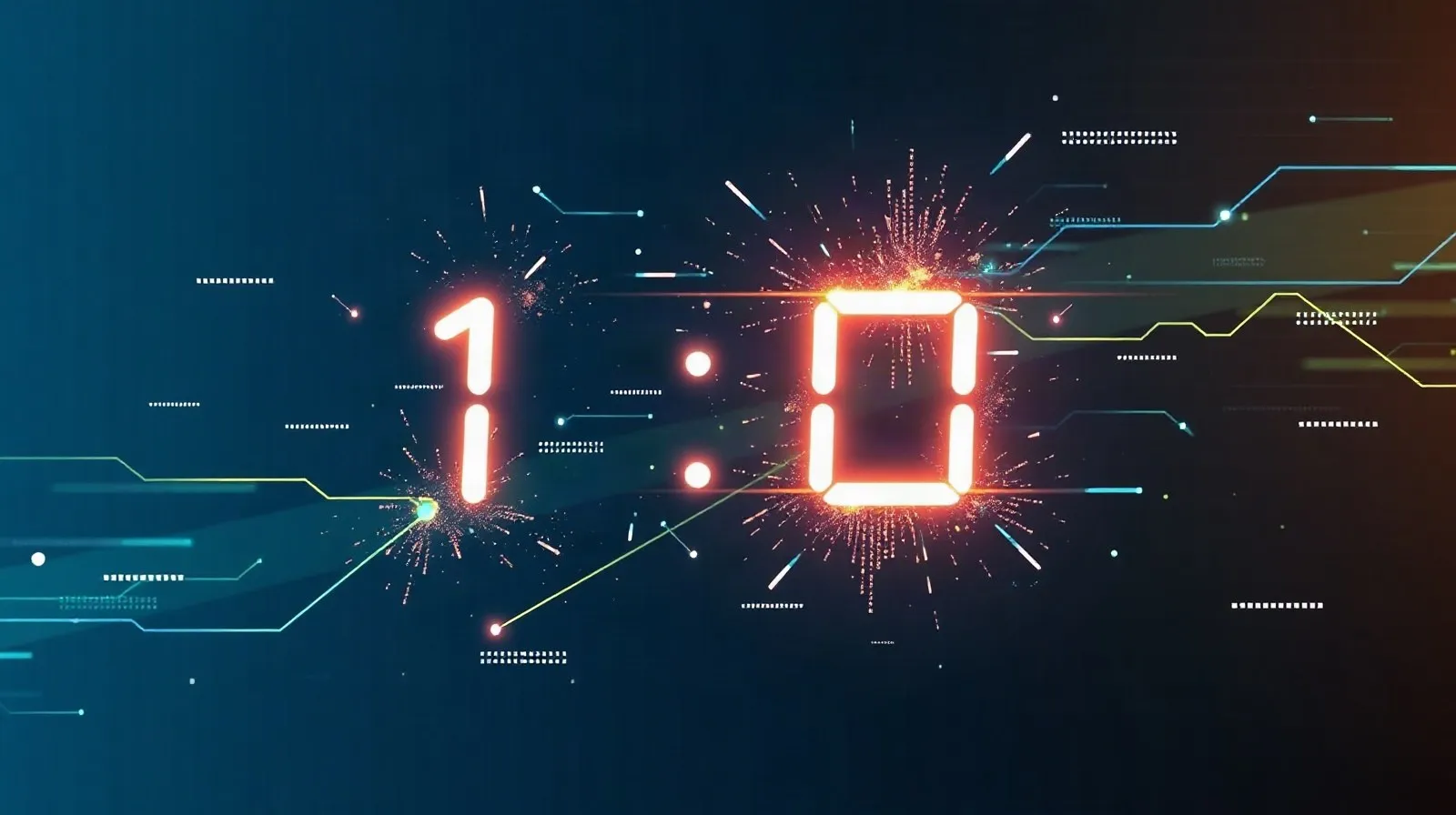 Ilustración abstracta de un reloj digital fragmentado junto a partículas de datos que simbolizan el límite de horas en un servicio de videojuegos en la nube