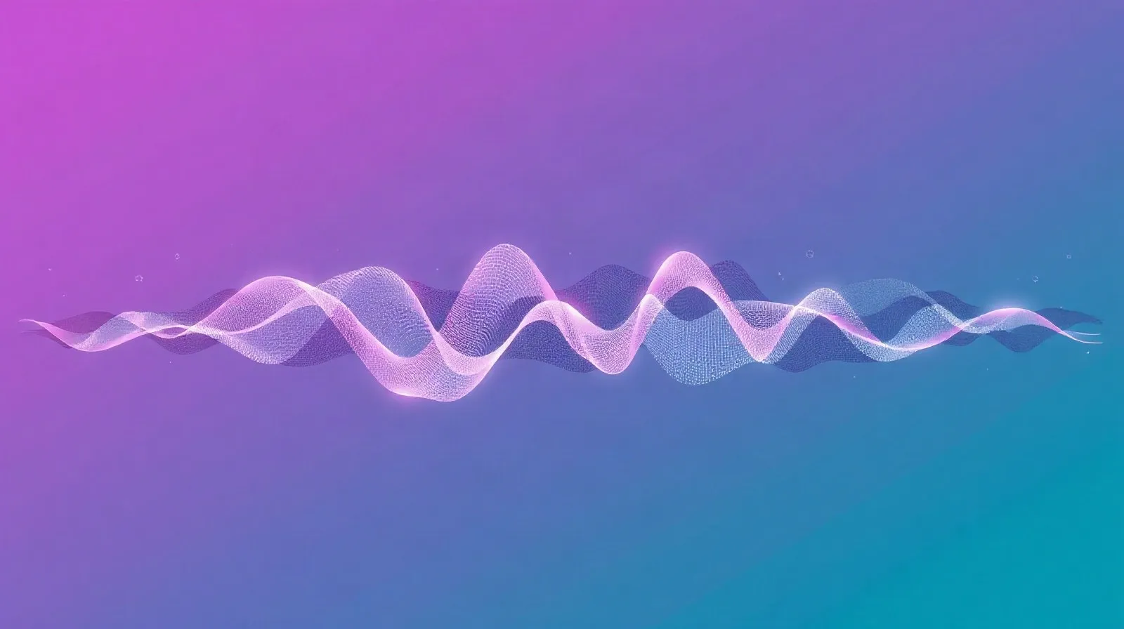 Ilustración abstracta de una onda de sonido dividida en patrones orgánicos y digitales que simboliza la detección de música generada por inteligencia artificial